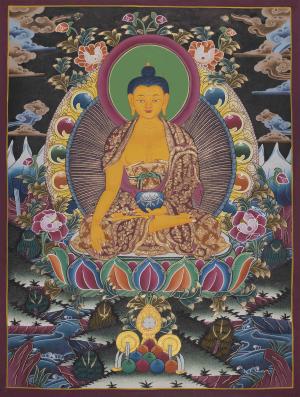 Beautifully Hand-Painted Shakyamuni Buddha | Tibetan Buddhism Arts | Compassion of Yoga